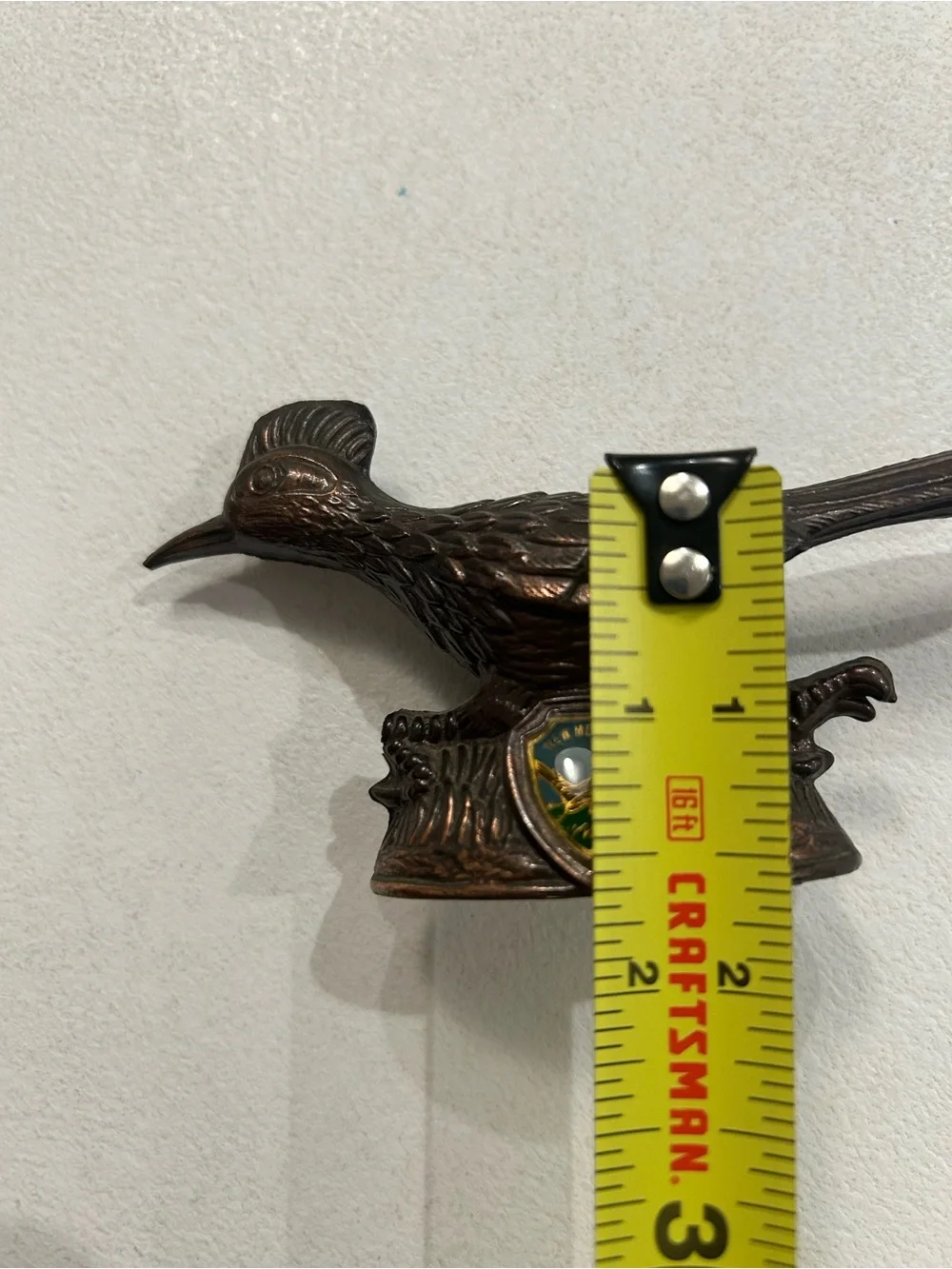 Vintage Bronze Tone Metal Roadrunner New Mexico Souvenir - Picture 10 of 10